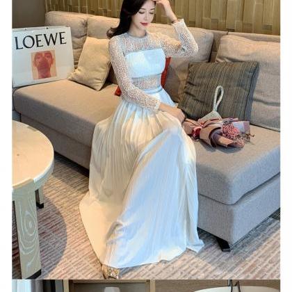 Ladies long white dress 